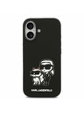 Karl Lagerfeld Karl Lagerfeld Liquid Silicone K&CH Sketch MagSafe Zadný Kryt pre iPhone 17 Black