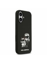 Karl Lagerfeld Karl Lagerfeld Liquid Silicone K&CH Sketch MagSafe Zadný Kryt pre iPhone 17 Black
