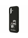 Karl Lagerfeld Karl Lagerfeld Liquid Silicone K&CH Sketch MagSafe Zadný Kryt pre iPhone 17 Black