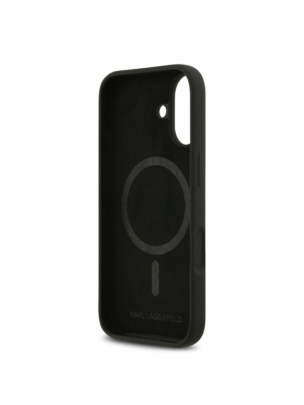 Karl Lagerfeld Karl Lagerfeld Liquid Silicone K&CH Sketch MagSafe Zadný Kryt pre iPhone 17 Black