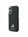 Karl Lagerfeld Karl Lagerfeld PU Karl and Choupette Heads Pins MagSafe Zadný Kryt pre iPhone 17 Black
