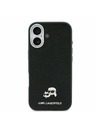 Karl Lagerfeld Karl Lagerfeld PU Karl and Choupette Heads Pins MagSafe Zadný Kryt pre iPhone 17 Black