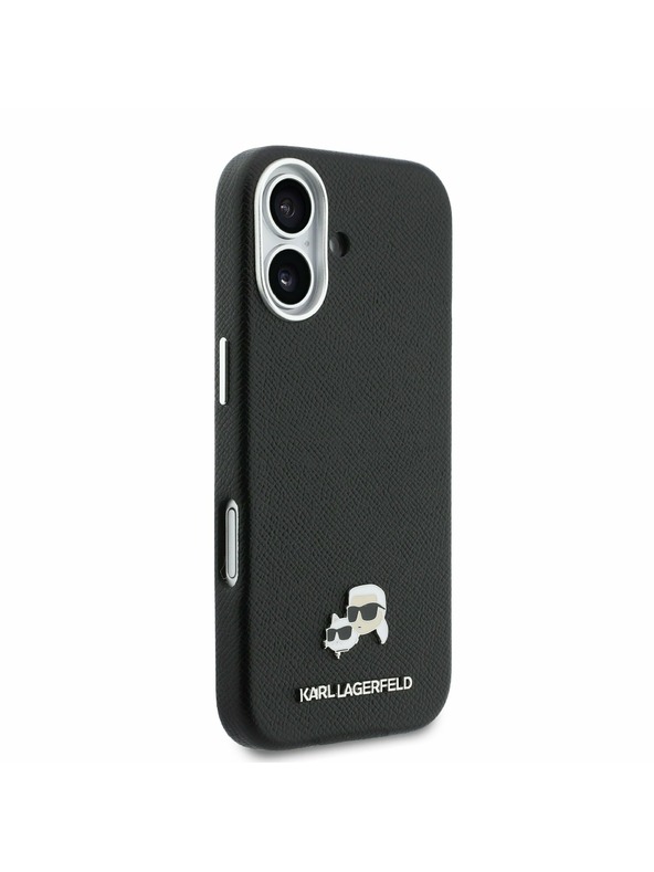 Karl Lagerfeld Karl Lagerfeld PU Karl and Choupette Heads Pins MagSafe Zadný Kryt pre iPhone 17 Black