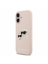 Karl Lagerfeld Karl Lagerfeld Liquid Silicone Double Heads MagSafe Zadný Kryt pre iPhone 17 Pink
