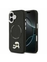 Karl Lagerfeld Karl Lagerfeld PU Karl and Choupette Heads Pins MagSafe Zadný Kryt pre iPhone 17 Black