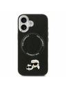 Karl Lagerfeld Karl Lagerfeld PU Karl and Choupette Heads Pins MagSafe Zadný Kryt pre iPhone 17 Black