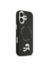 Karl Lagerfeld Karl Lagerfeld PU Karl and Choupette Heads Pins MagSafe Zadný Kryt pre iPhone 17 Black