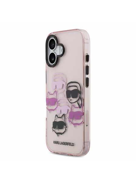Karl Lagerfeld Karl Lagerfeld IML Multi K&CH Heads Zadný Kryt pre iPhone 17 Pink