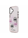 Karl Lagerfeld Karl Lagerfeld IML Multi K&CH Heads Zadný Kryt pre iPhone 17 Pink