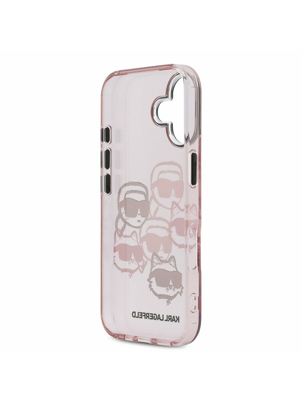 Karl Lagerfeld Karl Lagerfeld IML Multi K&CH Heads Zadný Kryt pre iPhone 17 Pink