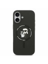 Karl Lagerfeld Karl Lagerfeld Liquid Silicone Karl and Choupette MagSafe Zadný Kryt pre iPhone 17 Black