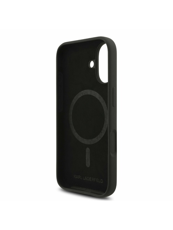 Karl Lagerfeld Karl Lagerfeld Liquid Silicone Karl and Choupette MagSafe Zadný Kryt pre iPhone 17 Black