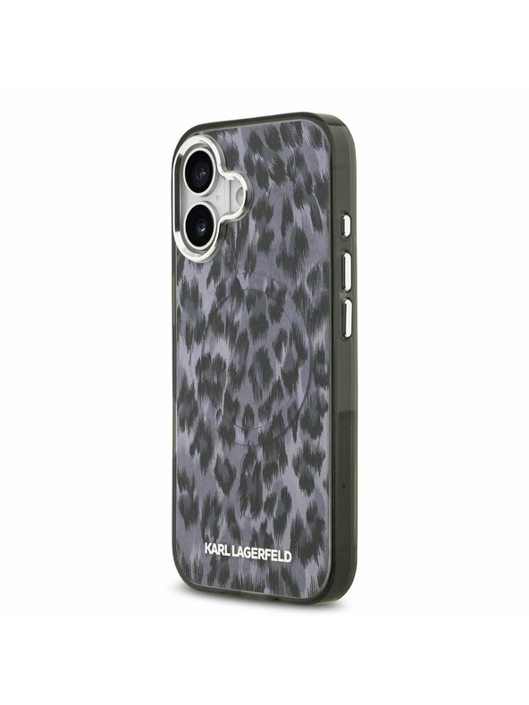 Karl Lagerfeld Karl Lagerfeld IML Leopard MagSafe Zadný Kryt pre iPhone 17 Grey