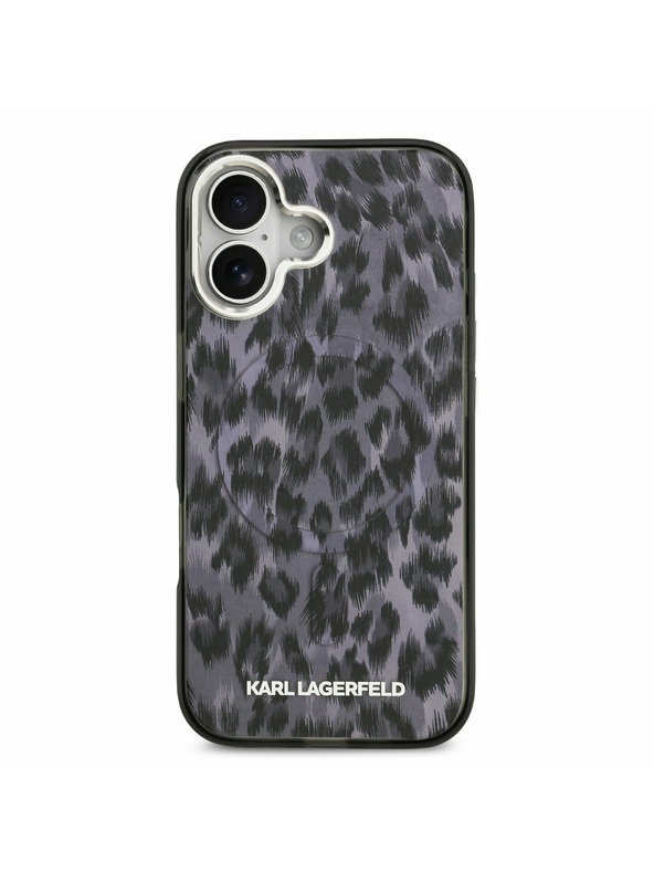 Karl Lagerfeld Karl Lagerfeld IML Leopard MagSafe Zadný Kryt pre iPhone 17 Grey