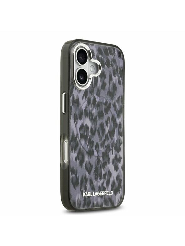 Karl Lagerfeld Karl Lagerfeld IML Leopard MagSafe Zadný Kryt pre iPhone 17 Grey