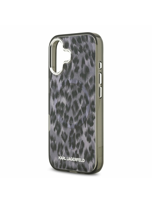 Karl Lagerfeld Karl Lagerfeld IML Leopard MagSafe Zadný Kryt pre iPhone 17 Grey