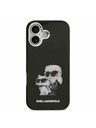 Karl Lagerfeld Karl Lagerfeld IML Aquarelle Karl and Choupette Zadný Kryt pre iPhone 17 Black