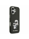 Karl Lagerfeld Karl Lagerfeld IML Aquarelle Karl and Choupette Zadný Kryt pre iPhone 17 Black