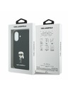 Karl Lagerfeld Karl Lagerfeld Liquid Silicone Metal Ikonik Zadný Kryt pre iPhone 17 Black