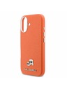 Karl Lagerfeld Karl Lagerfeld PU Karl and Choupette Heads Pins MagSafe Zadný Kryt pre iPhone 17 Orange