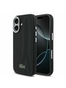 Lacoste Lacoste PVC Iconic Petit Pique Metal Logo MagSafe Zadný Kryt pre iPhone 17 Black