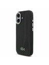 Lacoste Lacoste PVC Iconic Petit Pique Metal Logo MagSafe Zadný Kryt pre iPhone 17 Black
