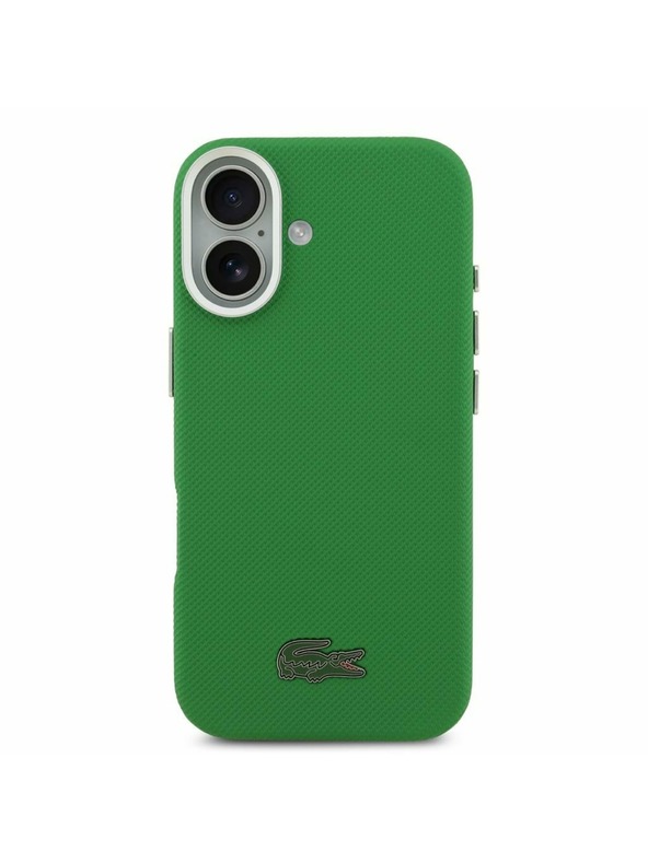 Lacoste Lacoste PVC Iconic Petit Pique Metal Logo MagSafe Zadný Kryt pre iPhone 17 Green