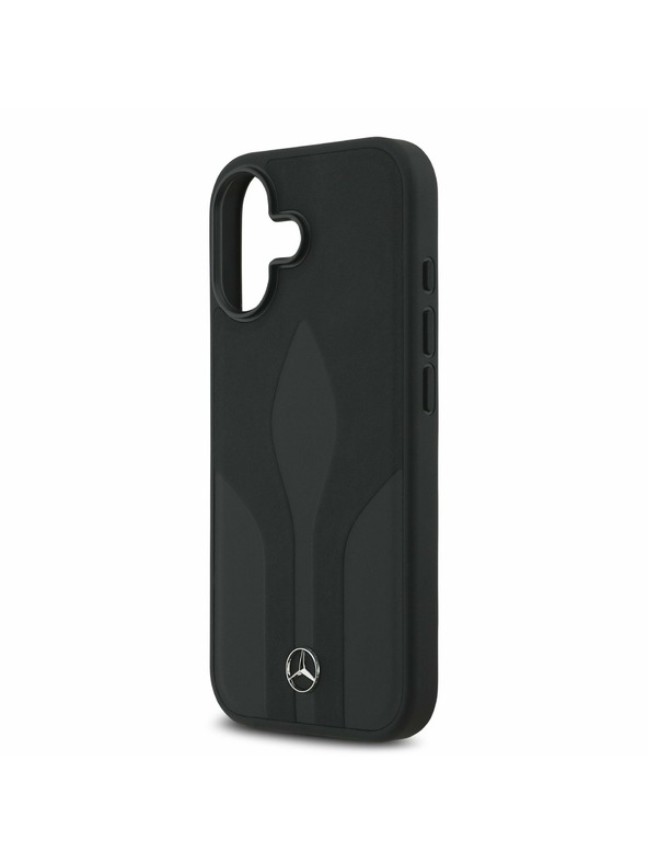 Mercedes Mercedes Kožený The Move MagSafe Zadný Kryt pre iPhone 17 Black