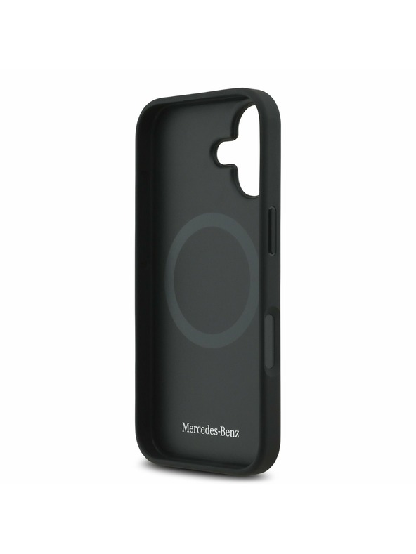 Mercedes Mercedes Kožený The Move MagSafe Zadný Kryt pre iPhone 17 Black