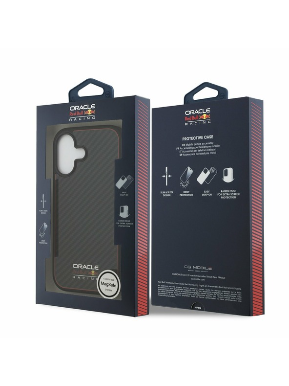 Red Bull Red Bull Kevlar MagSafe Zadný kryt pre iPhone 17 Black