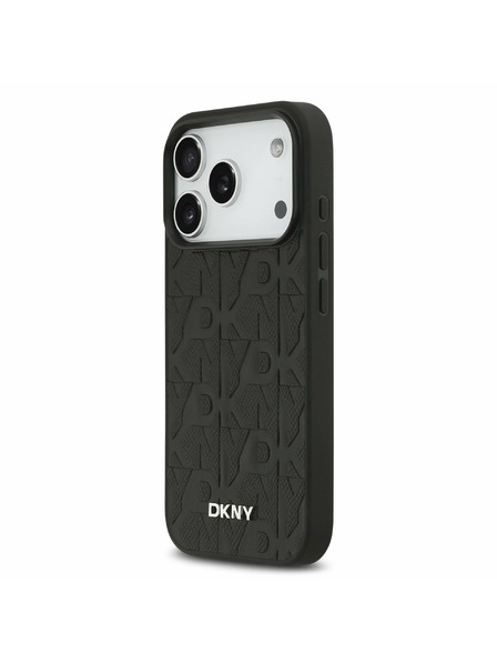 DKNY DKNY PU Leather Grid Pattern Magsafe Zadný kryt pre iPhone 17 Pro Black