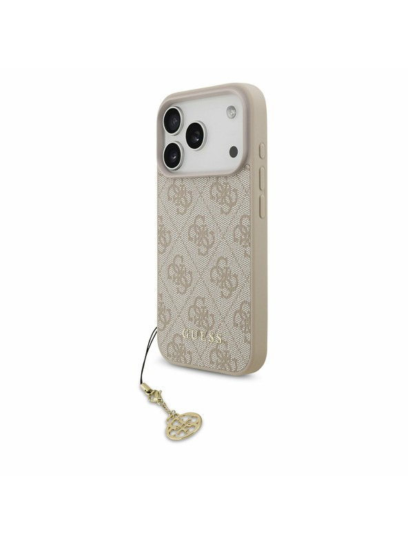Guess Guess 4G Charm MagSafe Zadný kryt pre iPhone 17 Pro Tone on Tone Pink
