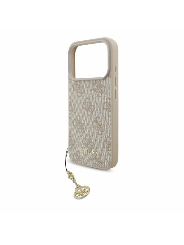 Guess Guess 4G Charm MagSafe Zadný kryt pre iPhone 17 Pro Tone on Tone Pink