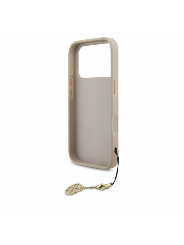 Guess Guess 4G Charm MagSafe Zadný kryt pre iPhone 17 Pro Tone on Tone Pink