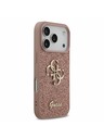 Guess Guess PU Fixed Glitter 4G Metal Logo Zadný kryt pre iPhone 17 Pro Pink
