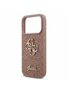 Guess Guess PU Fixed Glitter 4G Metal Logo Zadný kryt pre iPhone 17 Pro Pink