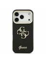 Guess Guess PU Grained 4G Logo Stand Camera Frame Zadný kryt pre iPhone 17 Pro Black