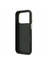 Guess Guess PU Grained 4G Logo Stand Camera Frame Zadný kryt pre iPhone 17 Pro Black