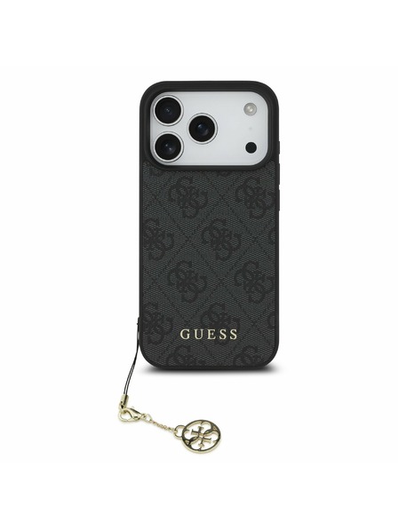 Guess Guess 4G Charm MagSafe Zadný kryt pre iPhone 17 Pro Tone on Tone Grey