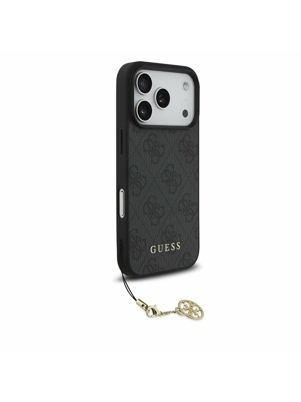 Guess Guess 4G Charm MagSafe Zadný kryt pre iPhone 17 Pro Tone on Tone Grey
