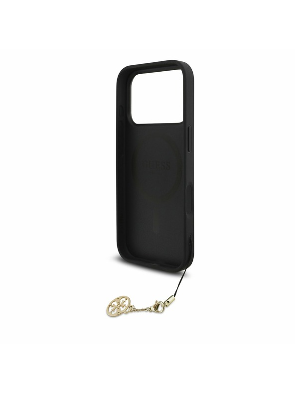 Guess Guess 4G Charm MagSafe Zadný kryt pre iPhone 17 Pro Tone on Tone Grey