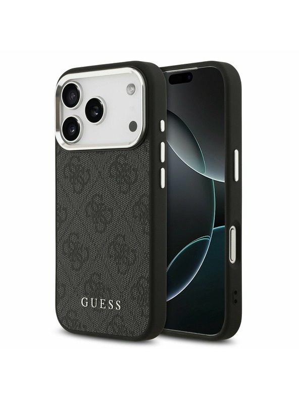 Guess Guess 4G MagSafe Zadný kryt pre iPhone 17 Pro Black