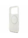 Guess Guess IML Flowers Allover Strap MagSafe Zadný kryt pre iPhone 17 Pro White