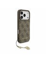 Guess Guess 4G Charm MagSafe Zadný kryt pre iPhone 17 Pro Tone on Tone Brown
