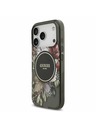 Guess Guess IML Flowers Strap MagSafe Zadný kryt pre iPhone 17 Pro Black