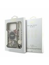 Guess Guess IML Flowers Strap MagSafe Zadný kryt pre iPhone 17 Pro Black