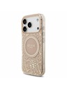 Guess Guess IML Flowers Allover Strap MagSafe Zadný kryt pre iPhone 17 Pro Pink