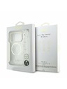 Guess Guess IML Glitter Script Strap MagSafe Zadný kryt pre iPhone 17 Pro Transparent