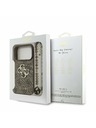 Guess Guess PU 4G Metal Logo Strap Zadný kryt pre iPhone 17 Pro Brown