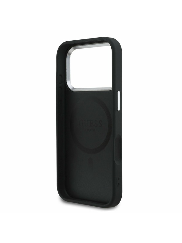 Guess Guess PU Saffiano MagSafe Zadný kryt pre iPhone 17 Pro Black